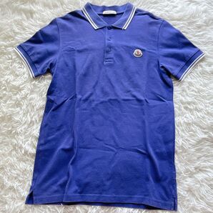 MONCLER モンクレール ロゴワッペン ポロシャツ 160cm コットン パープル