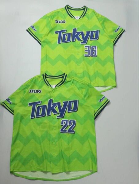 MAJESTIC マジェスティック 東京ヤクルトスワローズ ユニフォーム 応援 2枚セット FREE 廣岡 大志 髙津 臣吾 野球