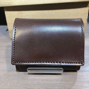 栃木レザー『新品未使用』【牛革】(本革)三つ折りミニ財布