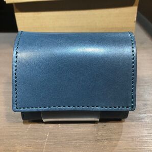栃木レザー『新品未使用』【牛革】(本革)三つ折りミニ財布