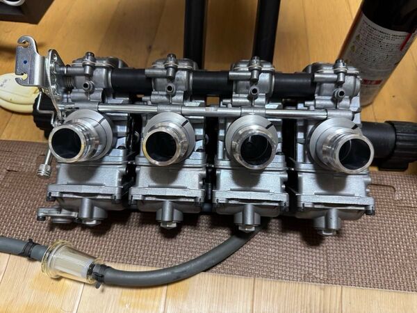 CB400F FCR28φ キャブレター KEIHIN ビトーR&D ベアリングガイド ロングファンネル ファンネルネット付