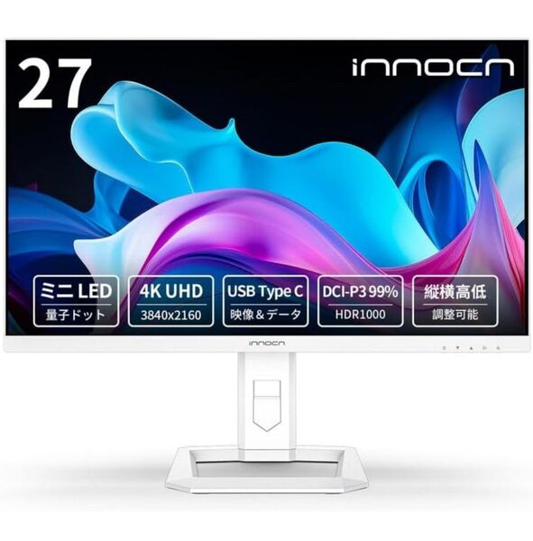 値下げ INNOCN 27M2U ミニLED 4K HDR1000ゲーミング モニター