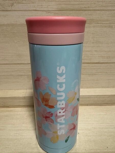 Starbucks 2018 桜 SAKURA ステンレススクリューボトルブルー 330ml トール