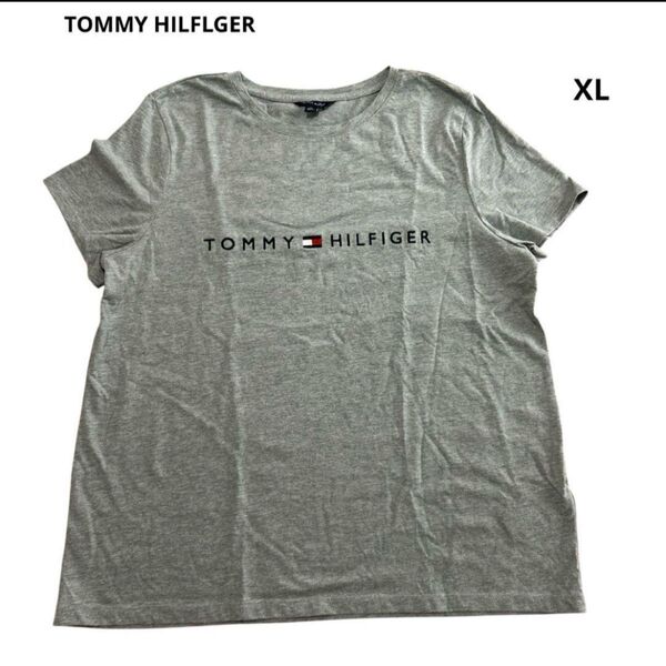 TOMMY HILFLGER Tシャツ XL グレー