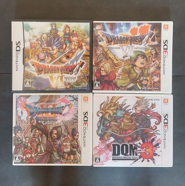 【3DS・DS】ドラゴンクエスト6・7・11・ドラゴンクエストモンスターズ3 (ソフト4本セット)