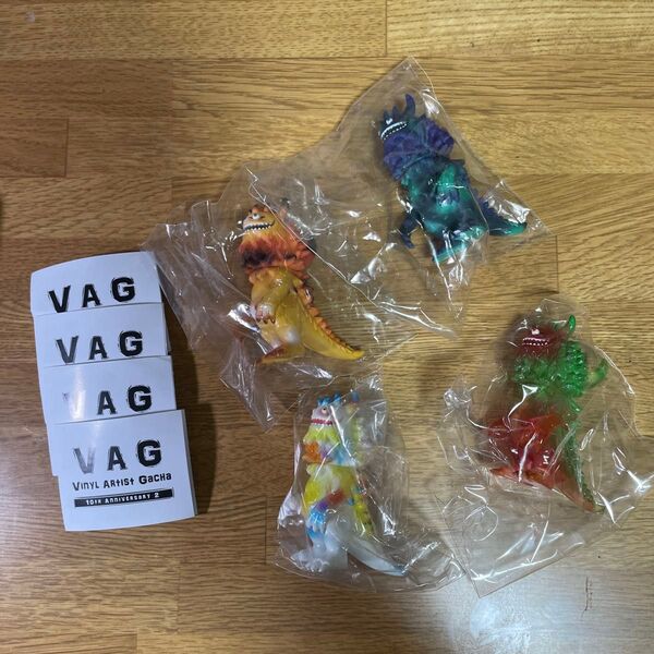 【未開封】ランジアス VAG 10th ANNIVERSARY 2 4種 T9G ソフビ ガチャガチャ メディコムトイ