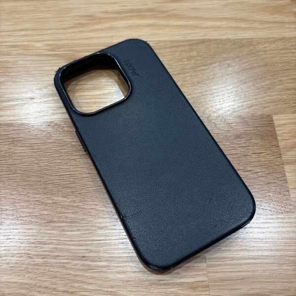 iPhone 14 Pro ケース Moft スマホケース ブラックレザー 黒