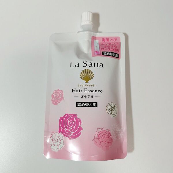 La Sana ラサーナ 140ml 海藻ヘアエッセンス さらさら ローズ 詰め替え用