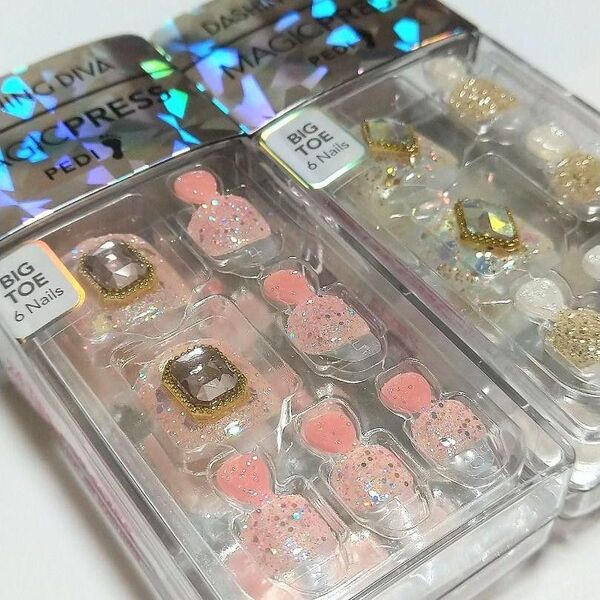 日本未発売品 カメレオン2個セット Dashing Diva ダッシングディバ マジックプレス ネイルチップ 1秒ジェルネイル