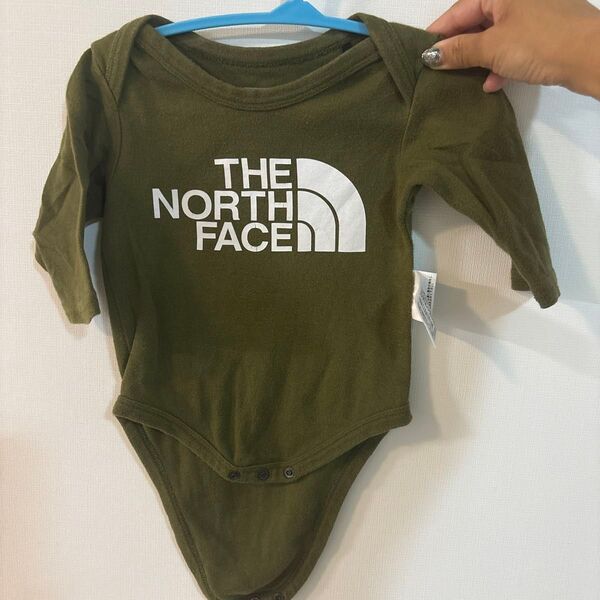THE NORTH FACE 長袖ロンパース 70 カーキ