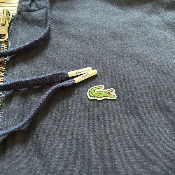LACOSTE ジップアップパーカー ネイビー
