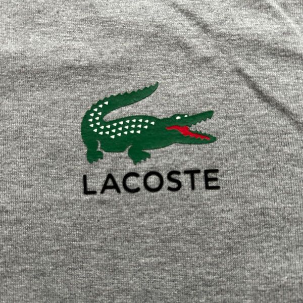 LACOSTE 長袖Tシャツ グレー ワニロゴ