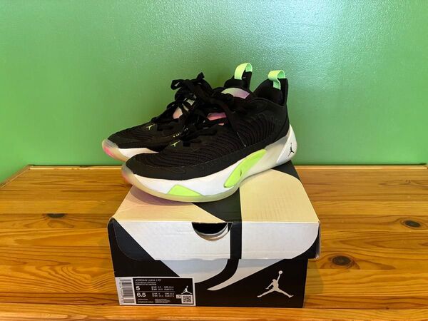 NIKE ジョーダンルカ1 PF ブラック/グリーン/ピンク サイズ5 23.5㎝