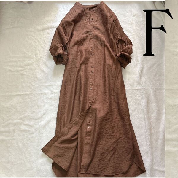 新品タグ付き【LOWRYS FARM】ローリーズファーム◆シアーシャツワンピース//F//ロング ゆったり