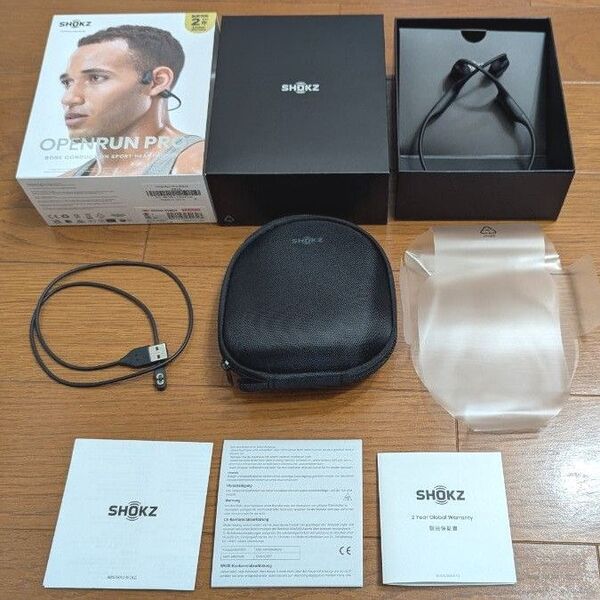 Shokz 骨伝導イヤホン OpenRun Pro ブラック ワイヤレス オープンイヤー S810
