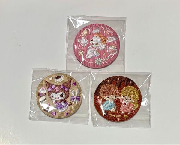サンリオキャラクターズ 刺繍缶バッジ