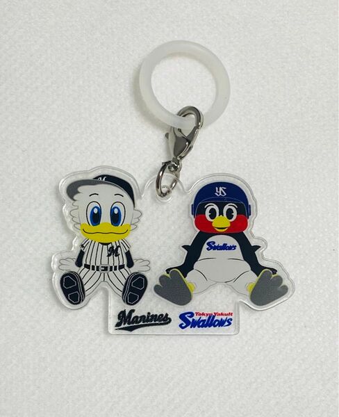 マリーンズ スワローズ シークレットアクリル傘チャーム つば九郎 マーくん