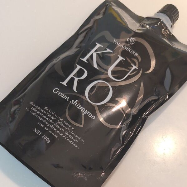 クロクリームシャンプー ナチュラルブラック 400g 未使用品 ヘアカラークリームシャンプー VALANROSE