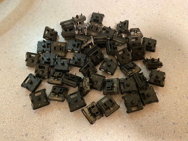 48個セット Ambients Silent Choc Switches 20g Nocturnal キースイッチ ロープロ 静音