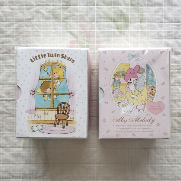 キキララ & マイメロ ブック型3冊メモセット (各140sheets) SANRIO サンリオ メモリーズ マイメロディ