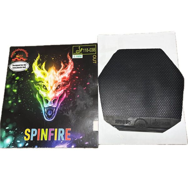SPINFIRE 卓球ラバー黒 2.1mmサイバーシェイプ用