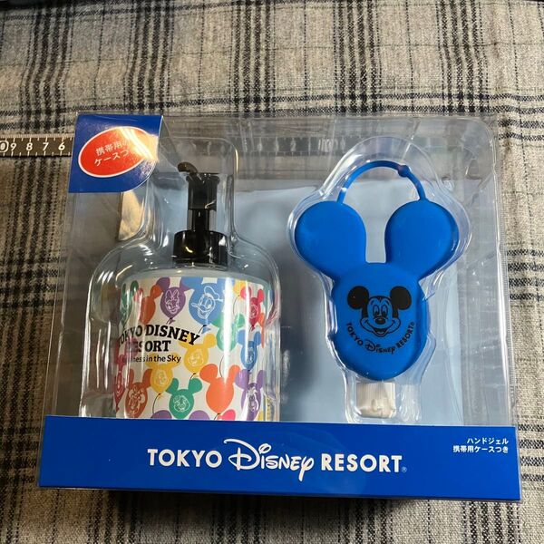 【未使用訳あり】東京ディズニーリゾート ハンドジェル フレッシュアップルの香り 携帯用ケース付き