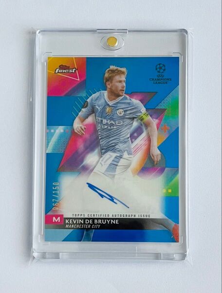 2023-24 Topps finest デブライネ 直筆サインカード 150シリ