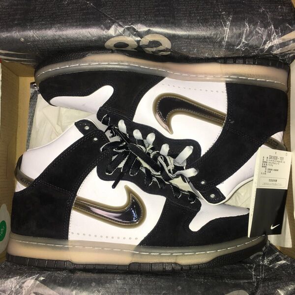 Nike dunk hi slam jam 26.5 clear black ブラック パンダカラー US 8.5 黒タグ