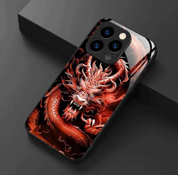 iPhone16Plus ケース カバー アイフォン16プラス ケース カバー 強化ガラス 防指紋加工 縁起物 お洒落