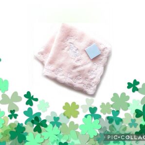 くすみピンク系 ☆ なめらか素材花レースハ ンカチ ☆彡.。