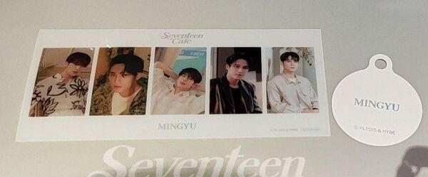 SEVENTEEN cafe 2025 クリアブックマーカー 特典 ミンギュ セブチカフェ ストロータグ