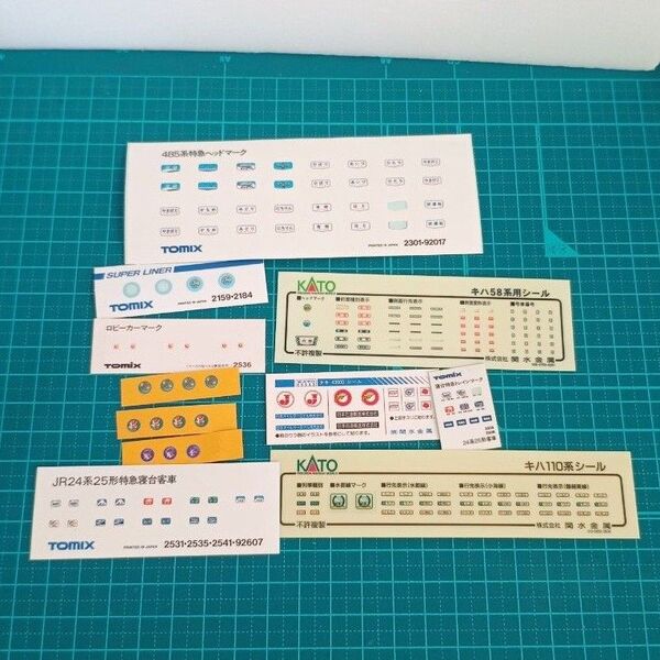 TOMIX KATO Nゲージ シール ステッカー まとめ売り