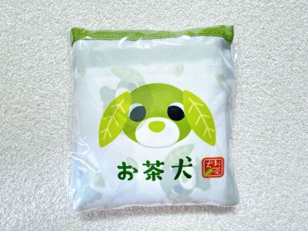 【お茶犬 エコバッグ リョク】平成レトロキャラクター ショッピングバッグ 収納