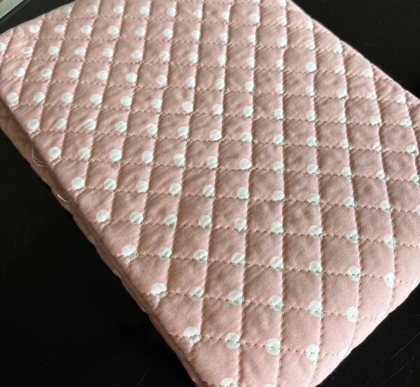 キルティング生地 水玉 ピンク ハンドメイド