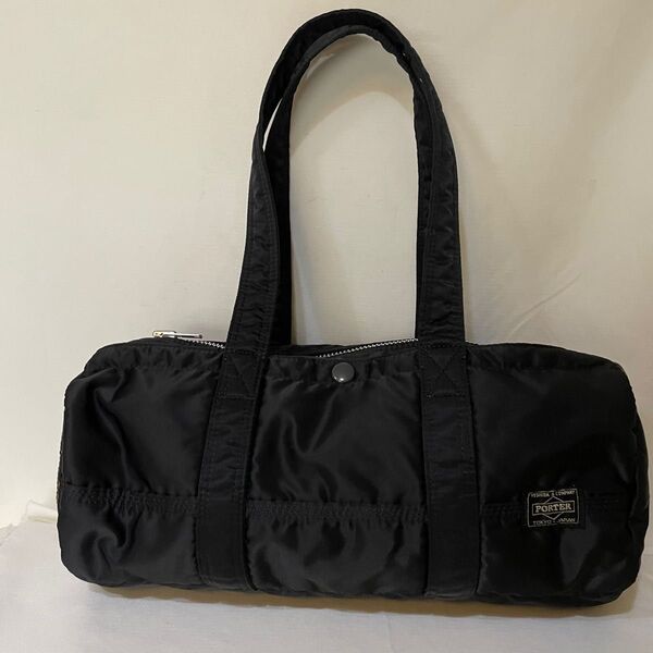 美品 ポーター タンカー ボストンバッグ 黒 ハンドバッグ PORTER 吉田カバン ブラック