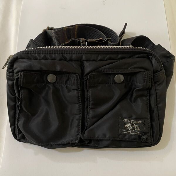 ポーター タンカー ウエストバッグ 黒 ボディバッグ PORTER 吉田カバン TANKER