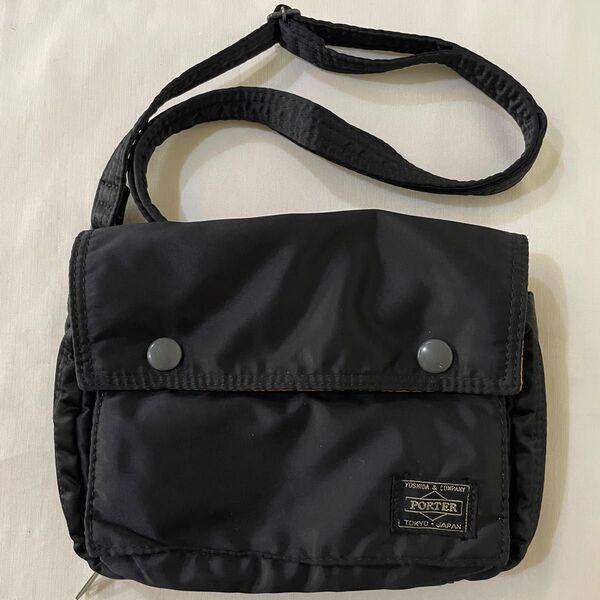良品 ポーター タンカー 2way 多機能 ショルダーバッグ ウエストバッグ 黒 PORTER 吉田カバン