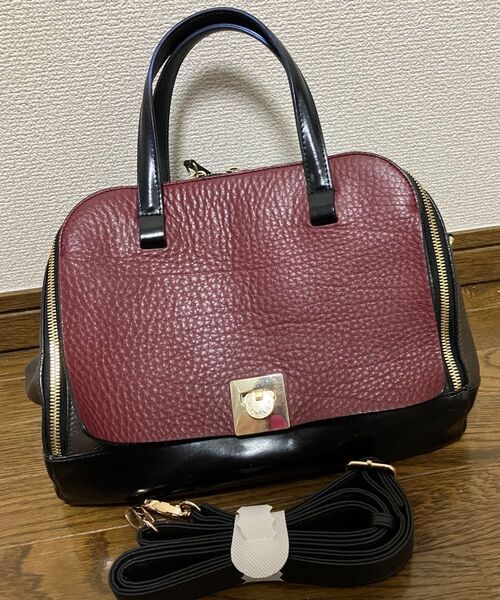 FURLA フルラ DIVINA ハンドバッグ ショルダーバッグ 2WAY ゴールド金具