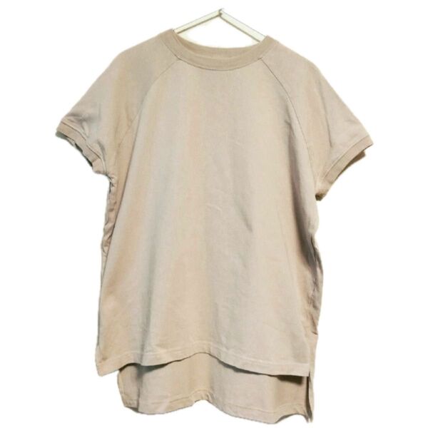 ニッセン バスクリブモックネックTシャツ