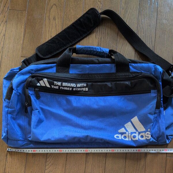 adidas ボストンバッグ ブルー