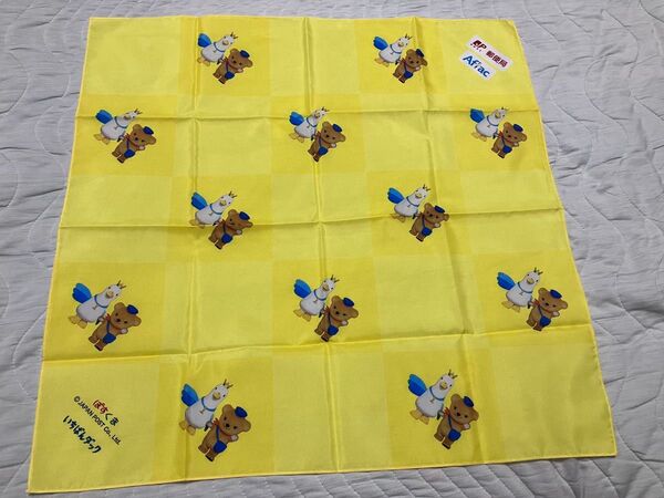 【新品】郵便局×アフラック オリジナル風呂敷 バンダナ ぽすくま ダック アヒル