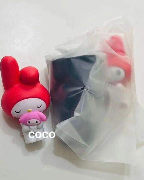 サンリオキャラクターズ ぬいぐるみといっしょフィギュア マイメロディ おばけごっこフィギア ダークミックス マイメロ