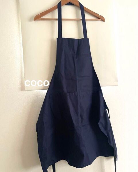 ヤーモ yarmo エプロン ギャルソンエプロン ネイビー 男女兼用 前掛け キッチン用品 シンプル