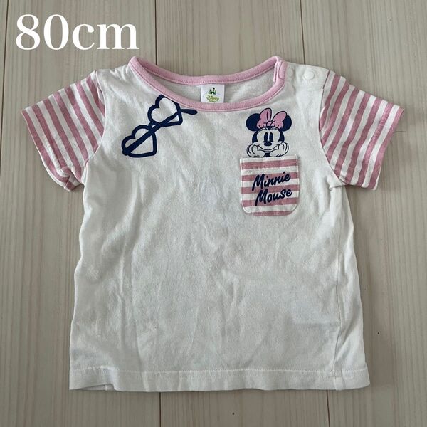 ミニー Tシャツ 半袖 80cm ディズニー 女の子