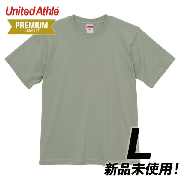 Tシャツ 半袖 無地 プレミアム 6.2オンス 綿100%【5942-01】L セージグリーン 無地 ユナイテッドアスレ