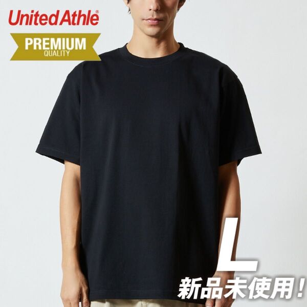 Tシャツ 半袖 無地 プレミアム 6.2オンス 綿100%【5942-01】L ブラック 無地