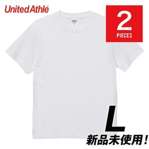 【2枚セット】Tシャツ 半袖 厚手 オープンエンド ヘヴィーウェイト6.0オンス 綿100%【4208-01】L ホワイト圧縮発送
