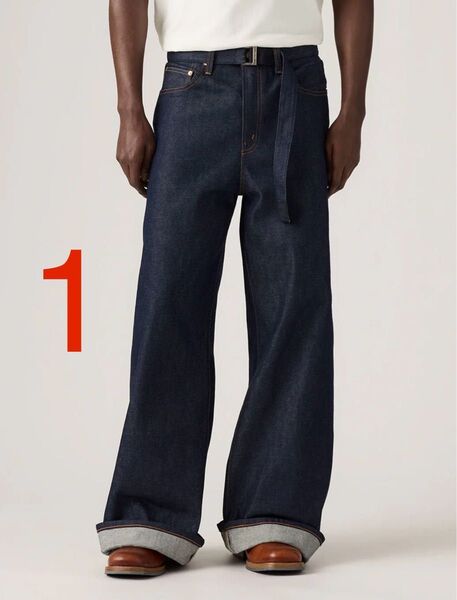 Levi's x sacai Denim Pants Indigo w30 サイズ1 サカイ