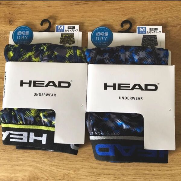新品◇ HEAD ヘッド ボクサーパンツ M 2枚 ボクサーブリーフ モザイク柄 前閉じ 下着