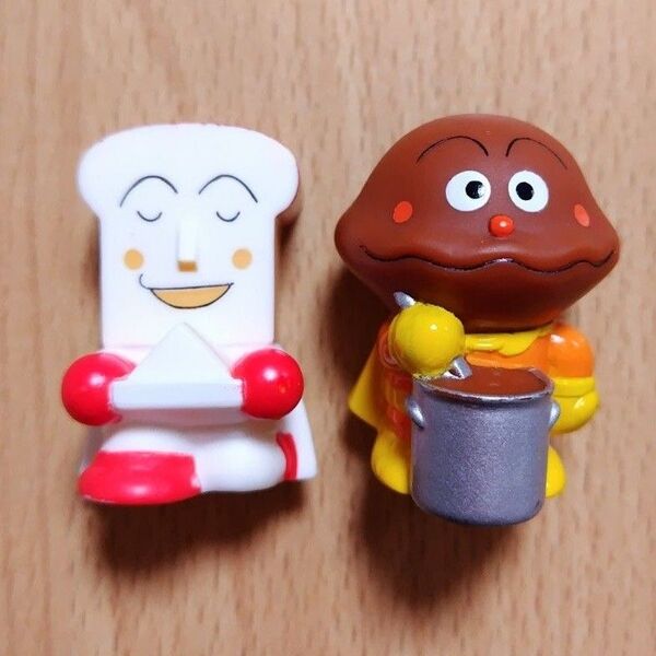 アンパンマン 指人形 ゆび人形 ソフビ カレーパンマン しょくぱんまん 2種類まとめ売り